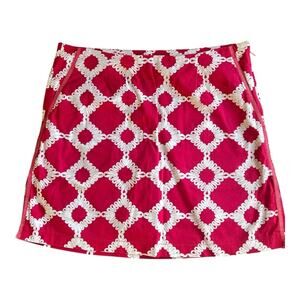 Golftini Fuschia pink geometric print skort Size 2